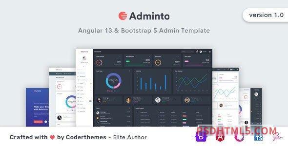 Adminto – Angular 13 Admin – Dashboard Template-尚睿切图网