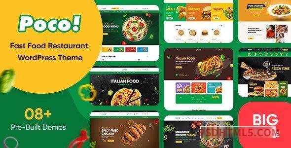 Poco v2.1.1 – Fast Food Restaurant wordpress主题-WordPress Theme-尚睿切图网