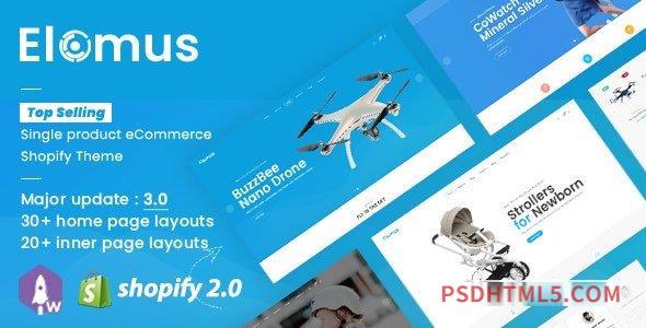 Elomus v3.12 – Single Product Shop Shopify Theme-尚睿切图网