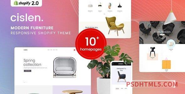 Cislen – Modern Furniture Responsive Shopify Theme-尚睿切图网