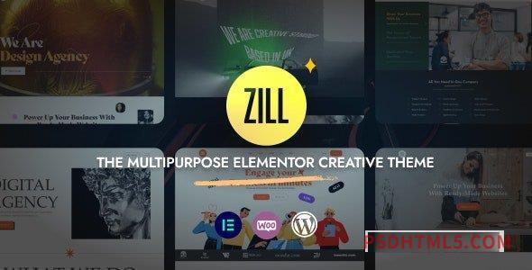 ZILL v1.0.0 – Multipurpose Elementor Creative Theme-尚睿切图网