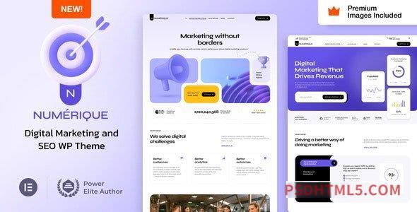 Numérique v1.1 - SEO Digital Marketing WordPress-尚睿切图网