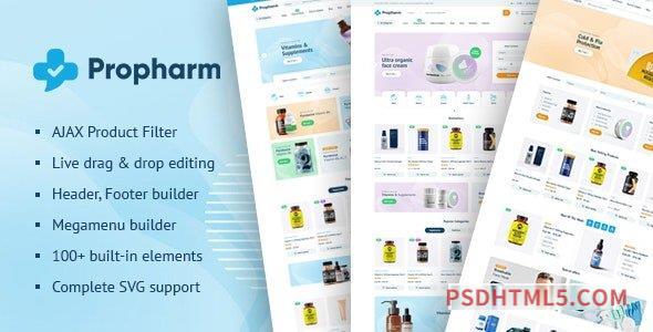 Propharm v1.6 – Pharmacy – Medical WordPress WooCommerce Theme-尚睿切图网