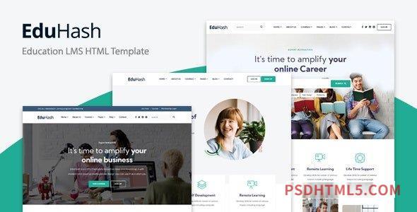 EduHash – Education LMS Template-尚睿切图网