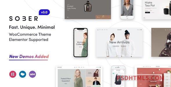 Sober v3.4.11 – WooCommerce wordpress主题-WordPress Theme-尚睿切图网