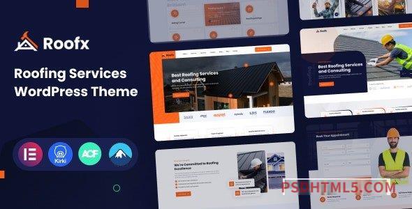 Roofx v1.0 - Roofing Services wordpress主题-WordPress Theme-尚睿切图网