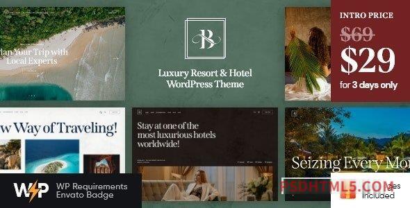 Belicia v1.0 – Luxury Resort – Hotel wordpress主题-WordPress Theme-尚睿切图网