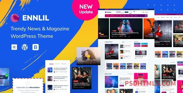 Ennlil v1.0.1 - Modern Magazine wordpress主题-WordPress Theme + WooCommerce-尚睿切图网