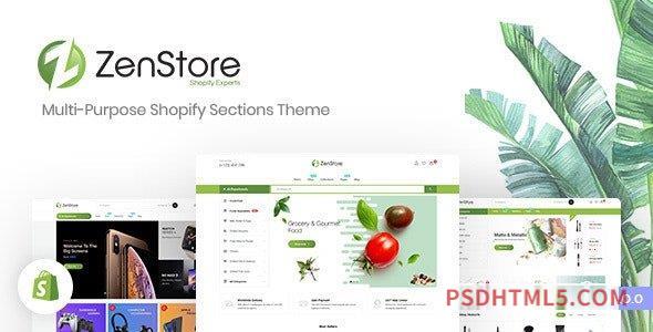 ZenStore – Multi-Purpose Shopify Sections Theme-尚睿切图网