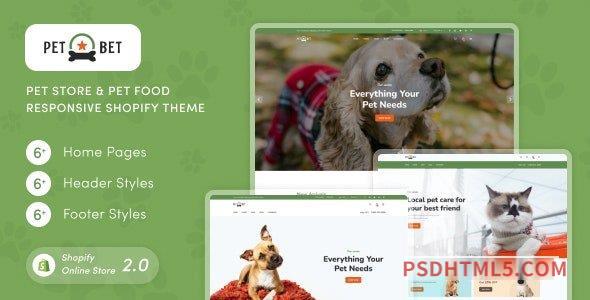 PetBest – Pet Store – Pet Food Responsive Shopify Theme-尚睿切图网