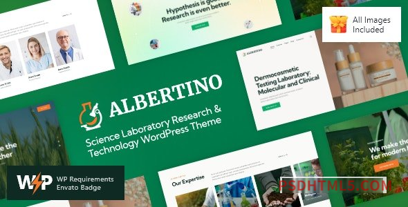 Albertino v2.11 - Science Laboratory Research - Technology wordpress主题-WordPress Theme-尚睿切图网