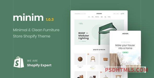 Minim v1.0.3 – Minimal - Clean Furniture Store Shopify Theme (Mobile Friendly)-尚睿切图网