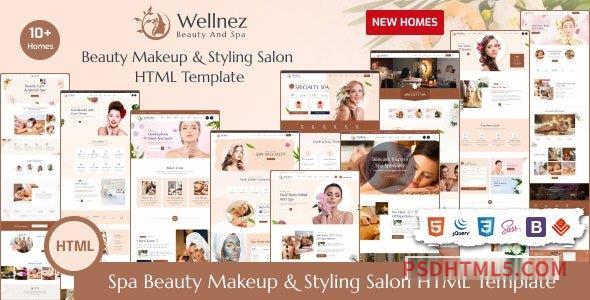 Wellnez – Spa Beauty – Wellness Salon HTML Template-尚睿切图网