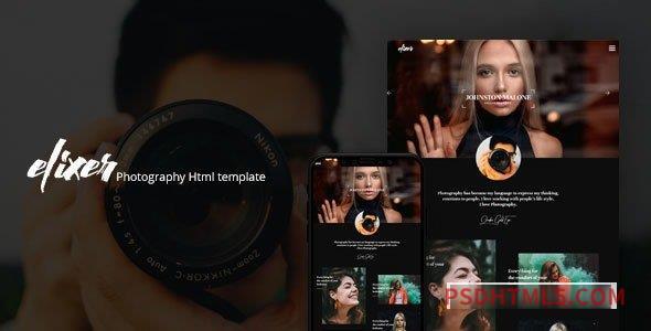 Elexer – Photography Portfolio Template-尚睿切图网