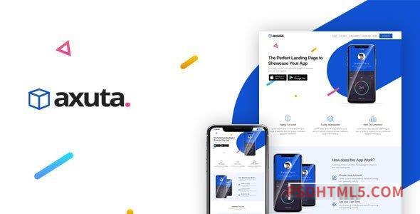 Axuta - App Landing Page Template-尚睿切图网