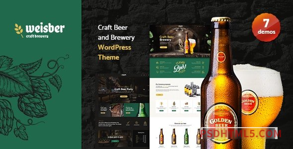 Weisber v1.1.8 - Craft Beer - Brewery wordpress主题-WordPress Theme-尚睿切图网