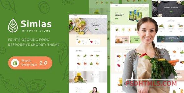 Simlas – Fruits Organic Food Responsive Shopify Theme-尚睿切图网