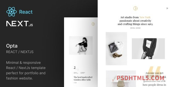 Opta – Minimal React NextJs Template-尚睿切图网