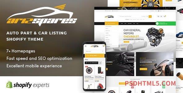 Azirspares v1.0.2 - Auto Part - Car Listing Shopify Theme-尚睿切图网