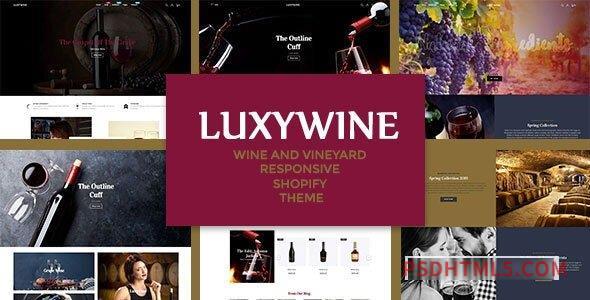 Luxywine – Wine – Vineyard Responsive Shopify Theme-尚睿切图网