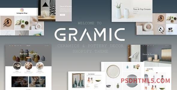 Gramic - Ceramics - Pottery Decor Shopify Theme-尚睿切图网