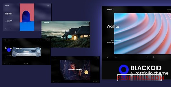 Blackoid v2.0.4 - Creative Portfolio Theme-尚睿切图网