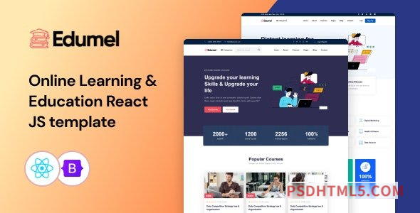 Edumel – Online Learning React Education Template-尚睿切图网