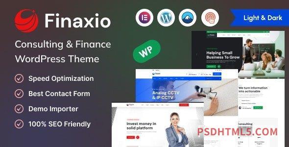 Finaxio v1.0.1 – Consulting – Finance wordpress主题-WordPress Theme-尚睿切图网