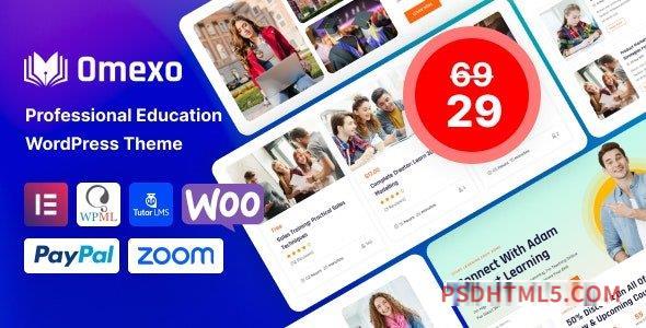 Omexo v1.5.5 – Education – Online Courses wordpress主题-WordPress Theme-尚睿切图网