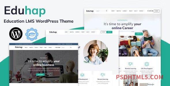 Eduhap v1.0 – Education LMS wordpress主题-WordPress Theme-尚睿切图网