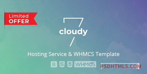 Cloudy 7 v2.1 – Hosting Service – WHMCS Template-尚睿切图网