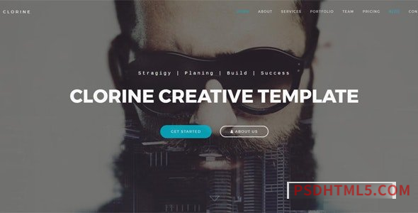 Clorine – Responsive Business Creative Portfolio Template-尚睿切图网