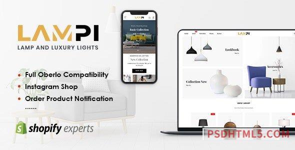 LAMPI – Lamp – Luxury Lights Responsive Shopify Theme-尚睿切图网