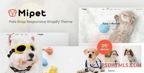 Mipet v1.0 – Pets Shop Responsive Shopify Theme-尚睿切图网