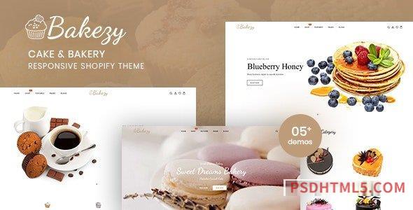 Bakezy - Cake - Bakery Responsive Shopify Theme-尚睿切图网