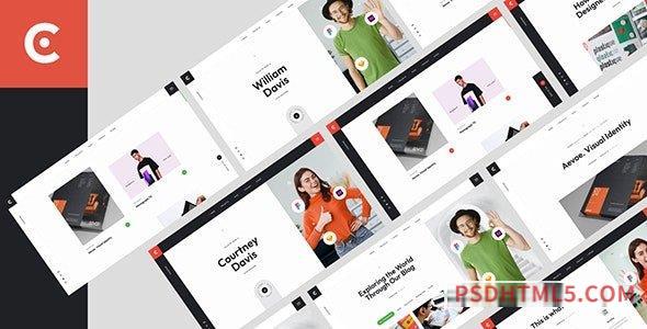 Courtney – Personal Portfolio Resume-尚睿切图网