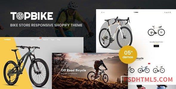 TopBike v1.0 – Bike Store Responsive Shopify Theme-尚睿切图网