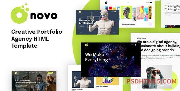 Onovo – Creative Portfolio Agency Template-尚睿切图网