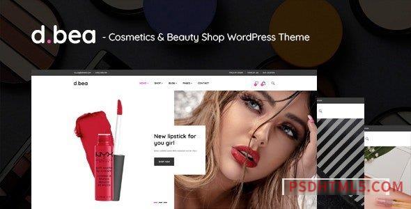 DBea v1.0 – Cosmetics – Beauty Shop wordpress主题-WordPress Theme-尚睿切图网