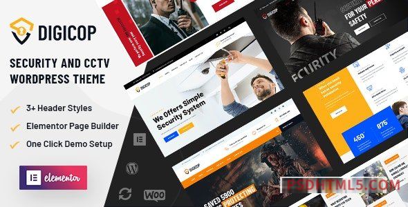 Digicop v2.9 - Security and CCTV wordpress主题-WordPress Theme-尚睿切图网