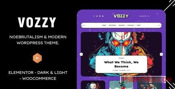 Vozzy v1.02 – Modern – Neobrutalism wordpress主题-WordPress Theme-尚睿切图网