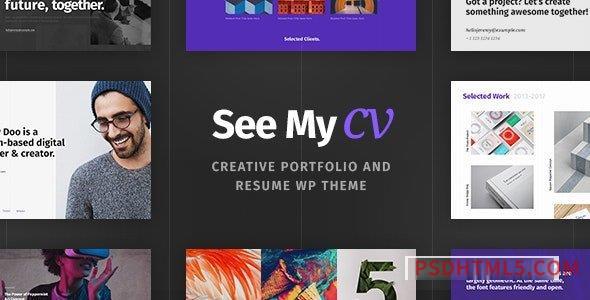 See My CV v1.1.6 - Resume - vCard wordpress主题-WordPress Theme-尚睿切图网