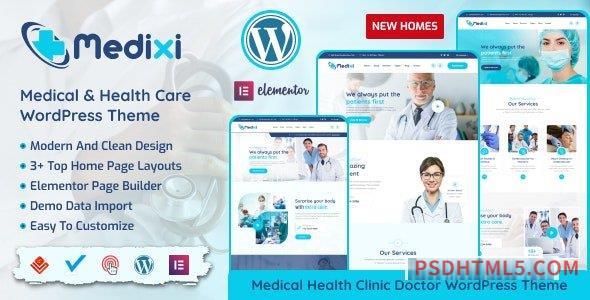 Medixi v1.1.0 – Doctor – Medical Care wordpress主题-WordPress Theme-尚睿切图网