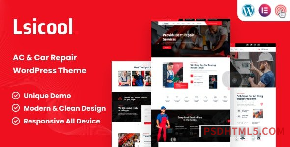 Lsicool v1.0 – AC – Car Repair wordpress主题-WordPress Theme-尚睿切图网