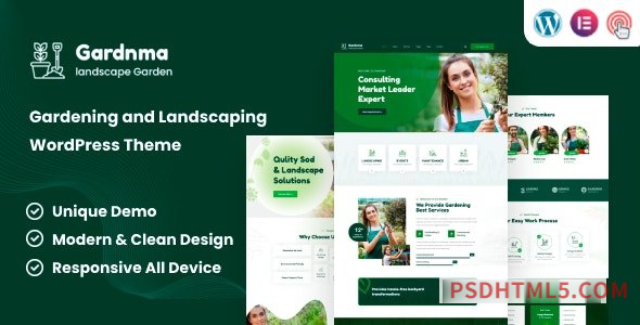 Gardnma – Gardening and Landscaping wordpress主题-WordPress Theme-尚睿切图网