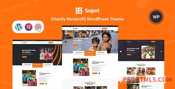 Sopot v1.0 – Charity NonProfit Fundraising wordpress主题-WordPress Theme-尚睿切图网