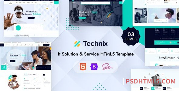 Technix – Technology – IT Solutions HTML Template-尚睿切图网