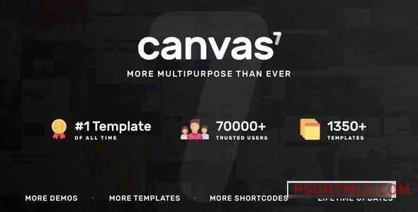 Canvas v7.1.1 – The Multi-Purpose HTML5 Template-尚睿切图网