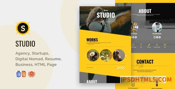 Studio v1.8.1 – Software, Business, Product, IT Startup, Agency, SaaS Html-尚睿切图网