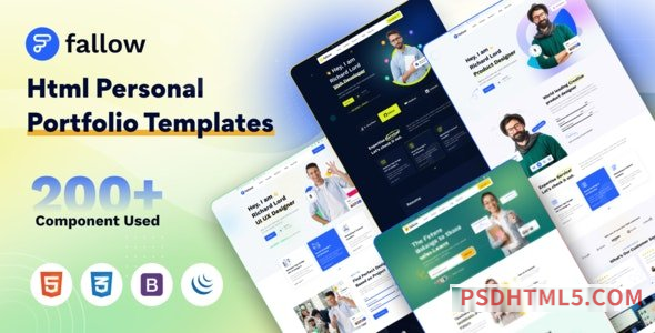 Fallow - Personal Portfolio Resume HTML Template-尚睿切图网